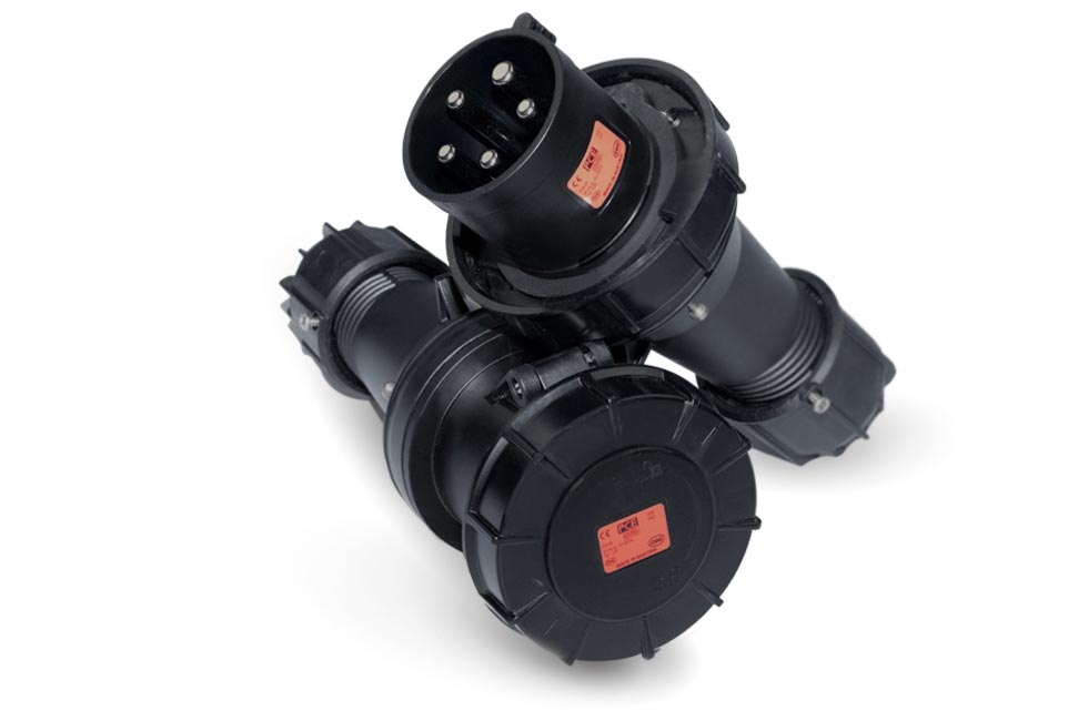 Alukaflex Midnight CEE Connectors