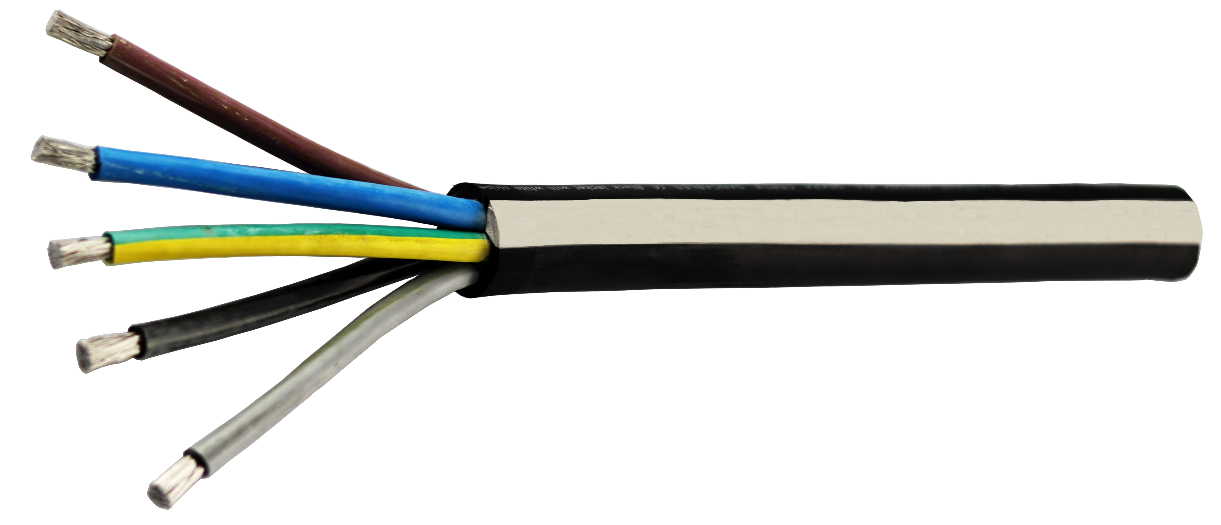 Alukaflex aluminum cable with 5 leads