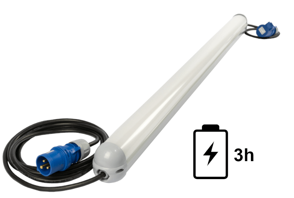 LED kædearmatur med batteri backup