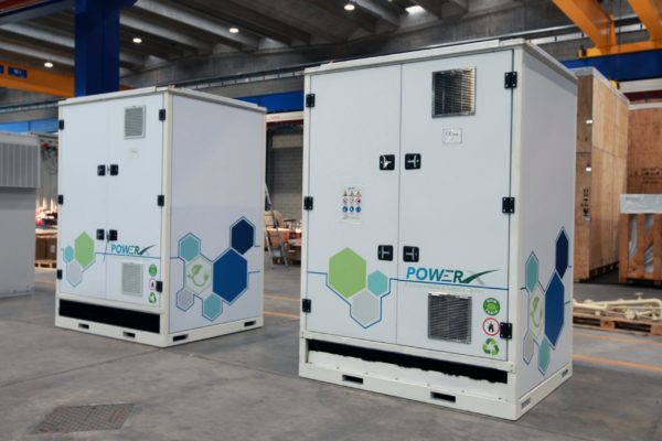 Two PowerX sodium/salt batteries to storage energy