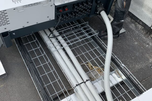 Alukaflex ECO cable used to connect inverter in solar project