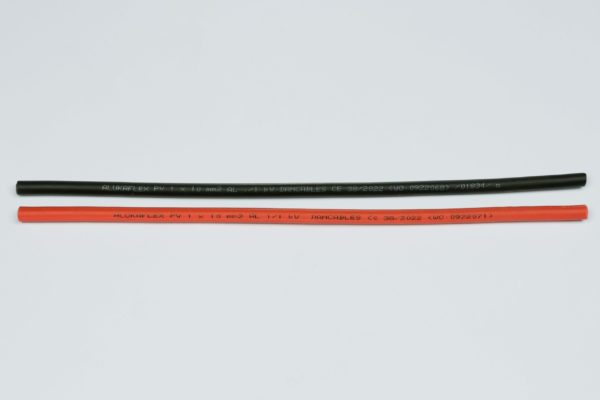 Alukaflex PV aluminum cable in red and black